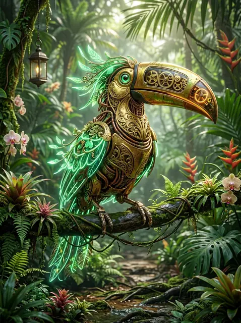 Pahu, the friendly biomechanical toucan